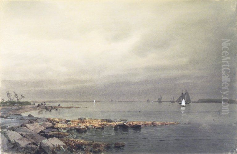 Calm Before a Storm, Newport Oil Painting by William Trost Richards
