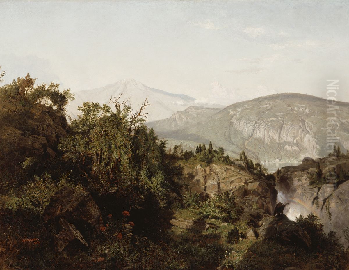 In the Adirondack Mountains Oil Painting by William Trost Richards