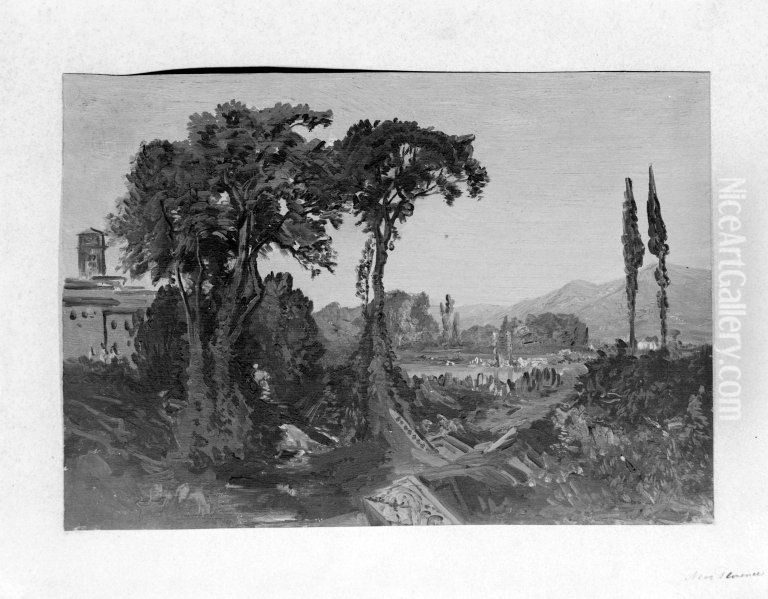 Near Florence Oil Painting by William Trost Richards