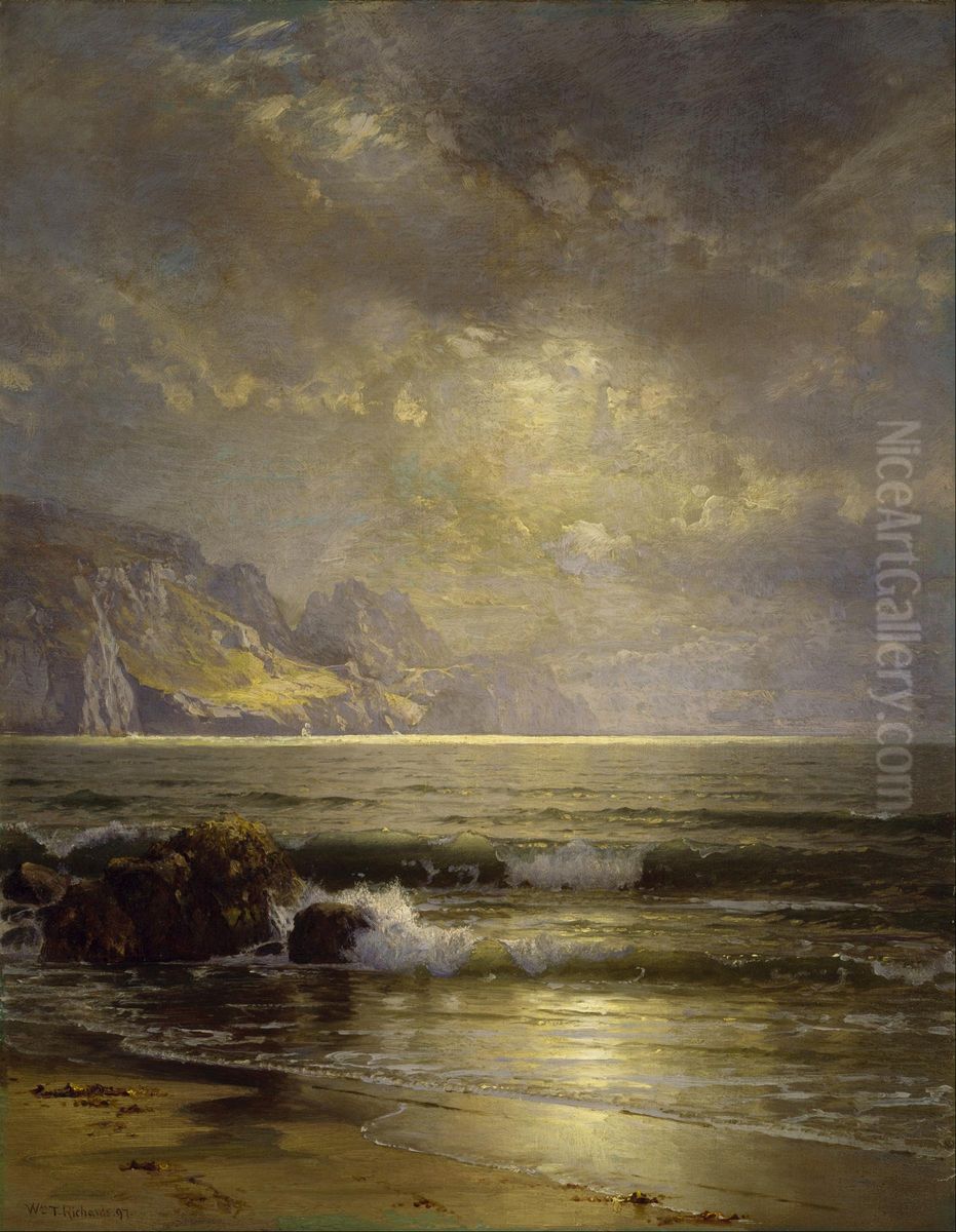 Seascape Oil Painting by William Trost Richards
