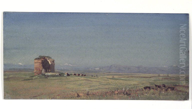 Torre de Schiavi Oil Painting by William Trost Richards