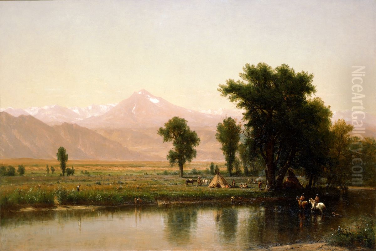 River Platte Oil Painting by Worthington Whittredge