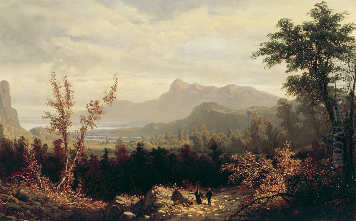 In the White Mountains, New Hampshire Oil Painting by William Louis Sonntag, Sr.