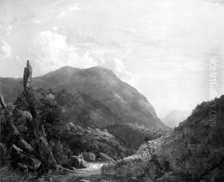 Mountain View Oil Painting by William Louis Sonntag, Sr.