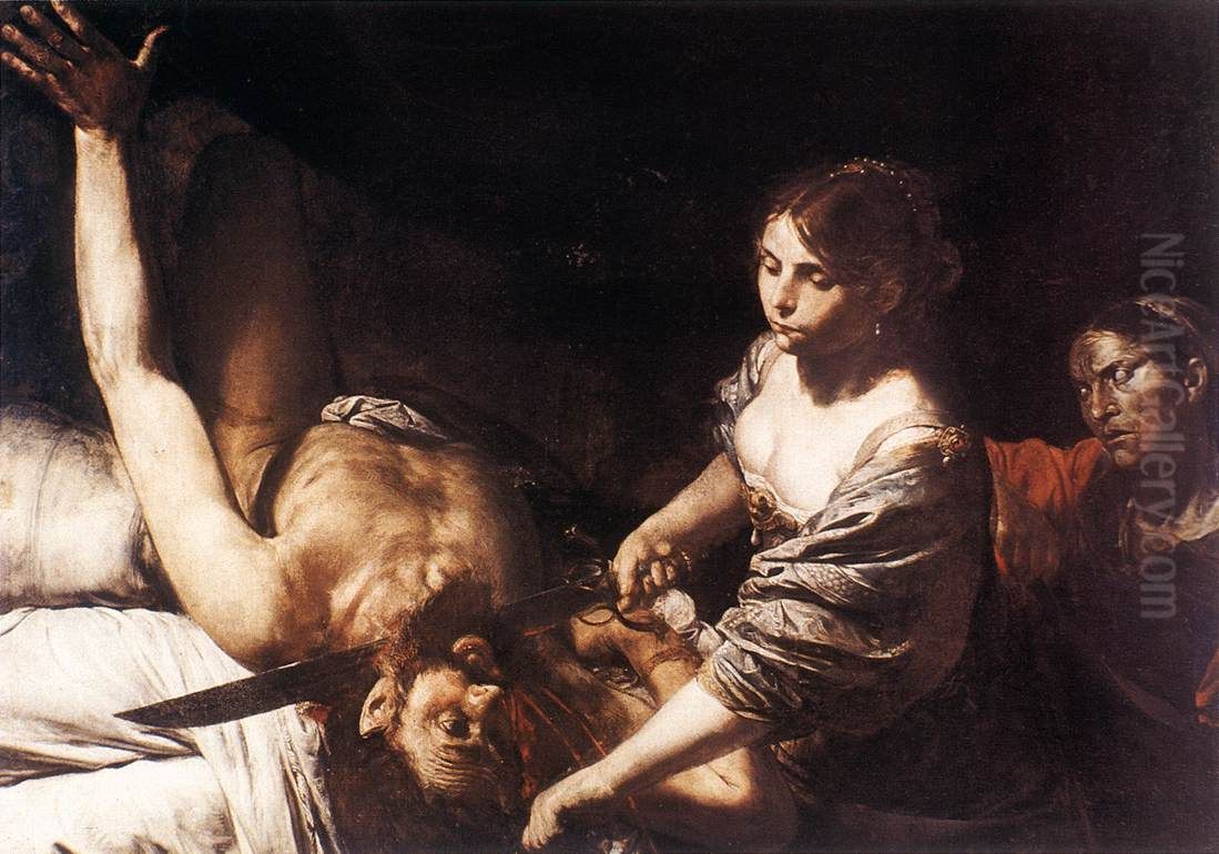 Judith and Holofernes Oil Painting by Valentin De Boulogne