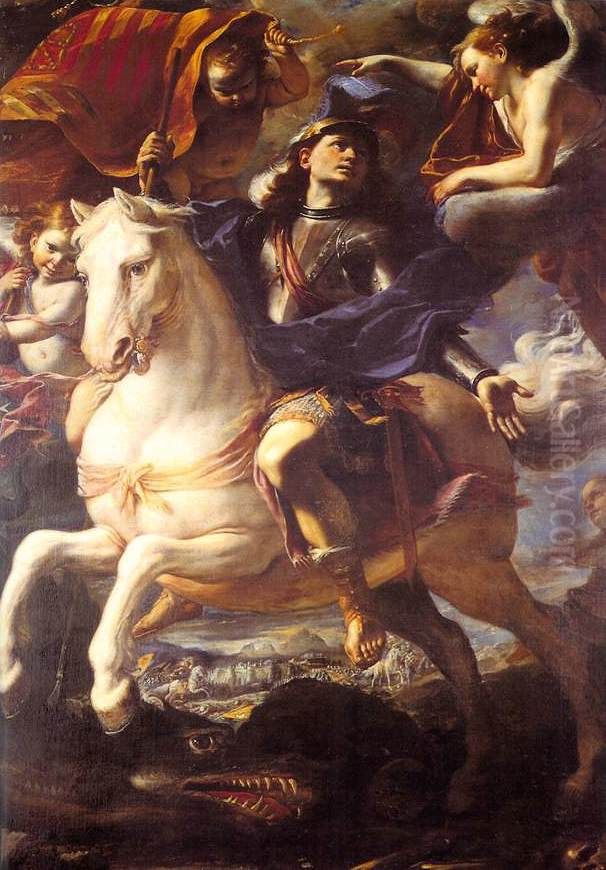 St. George on Horseback Oil Painting by Mattia Preti