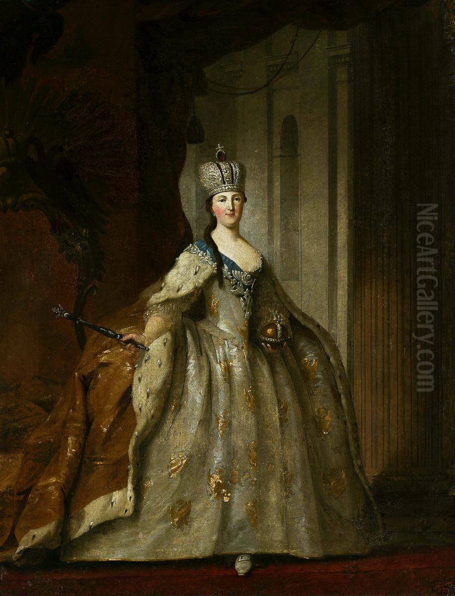 Portrait of Catherine the Great. Oil Painting by Ivan Argunov