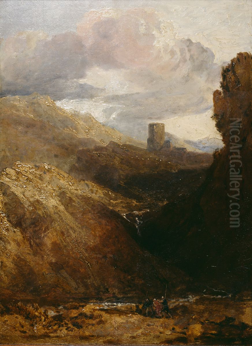 Dolbadarn Castle Oil Painting by J. M. W. Turner