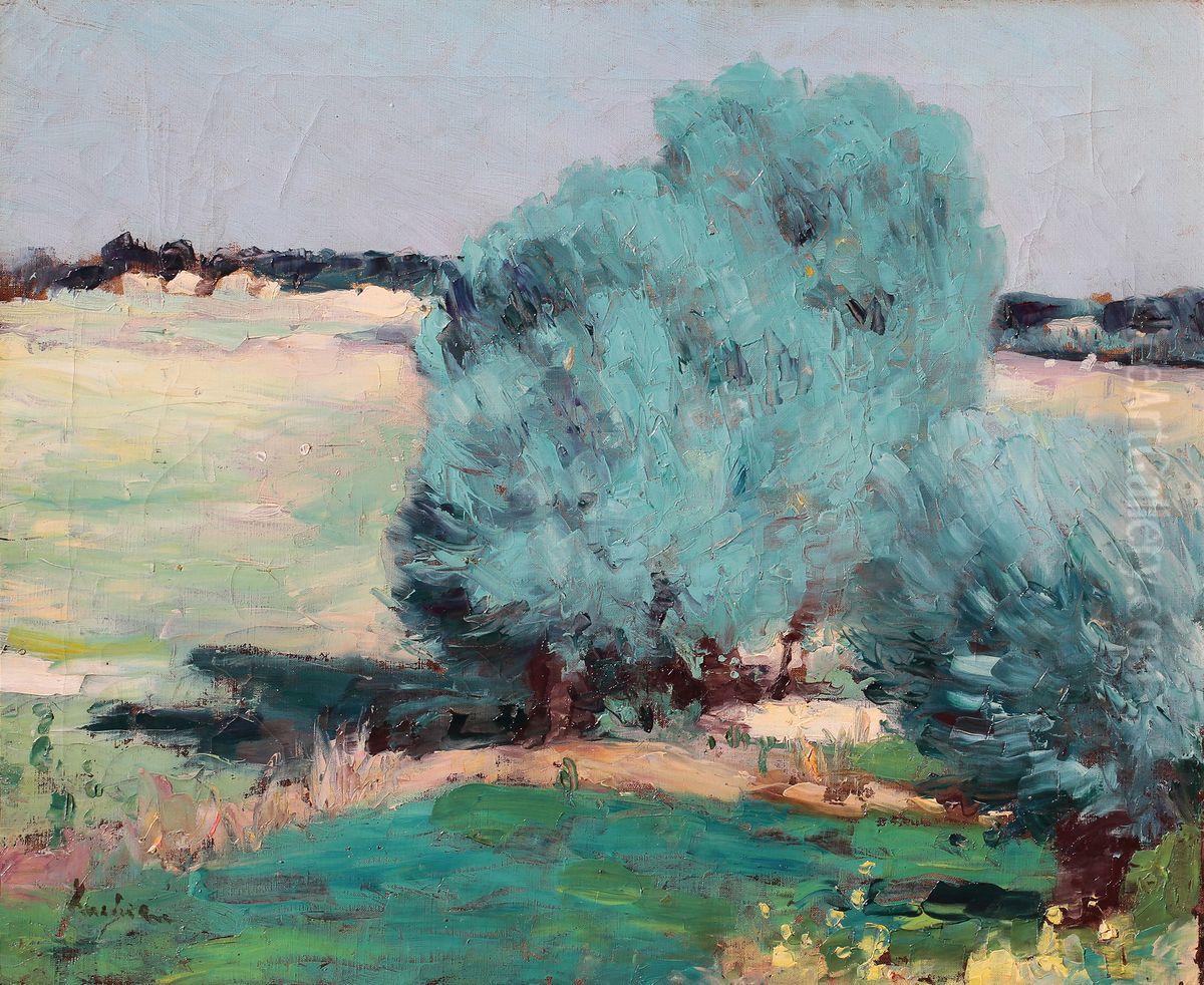 Salciile din Chiajna Oil Painting by Stefan Luchian