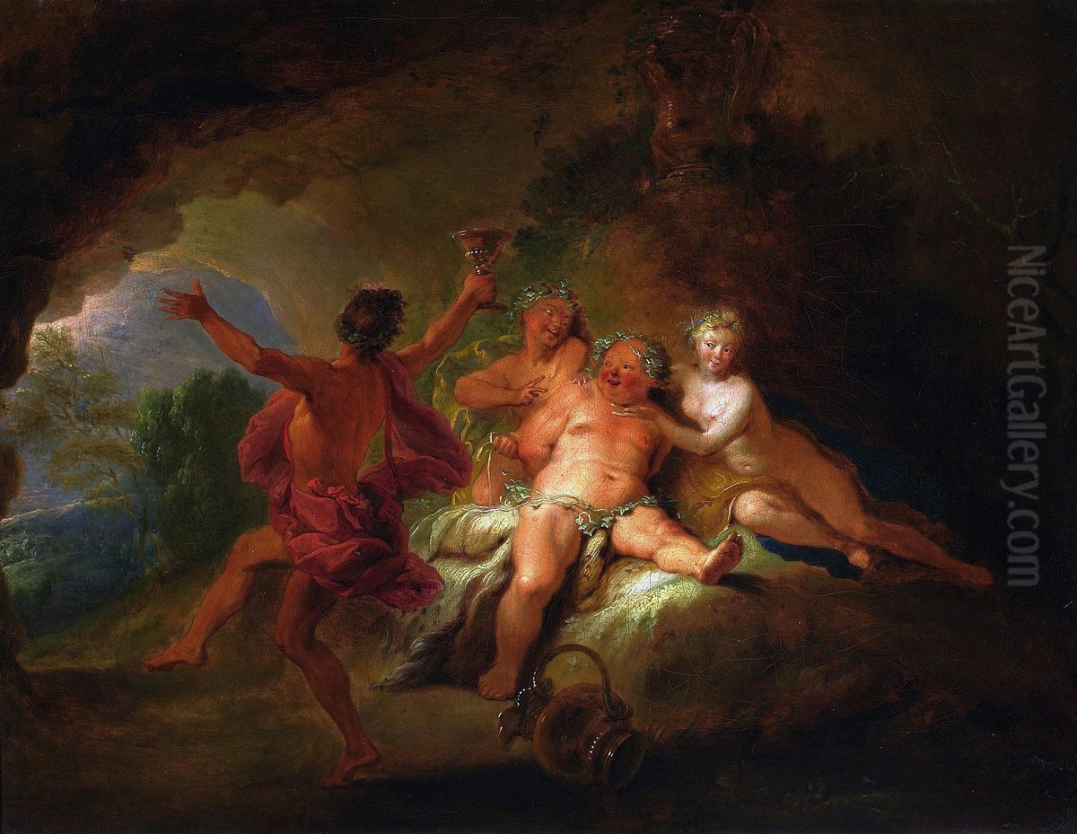 Bacchanalia Oil Painting by Nicolas Bertin