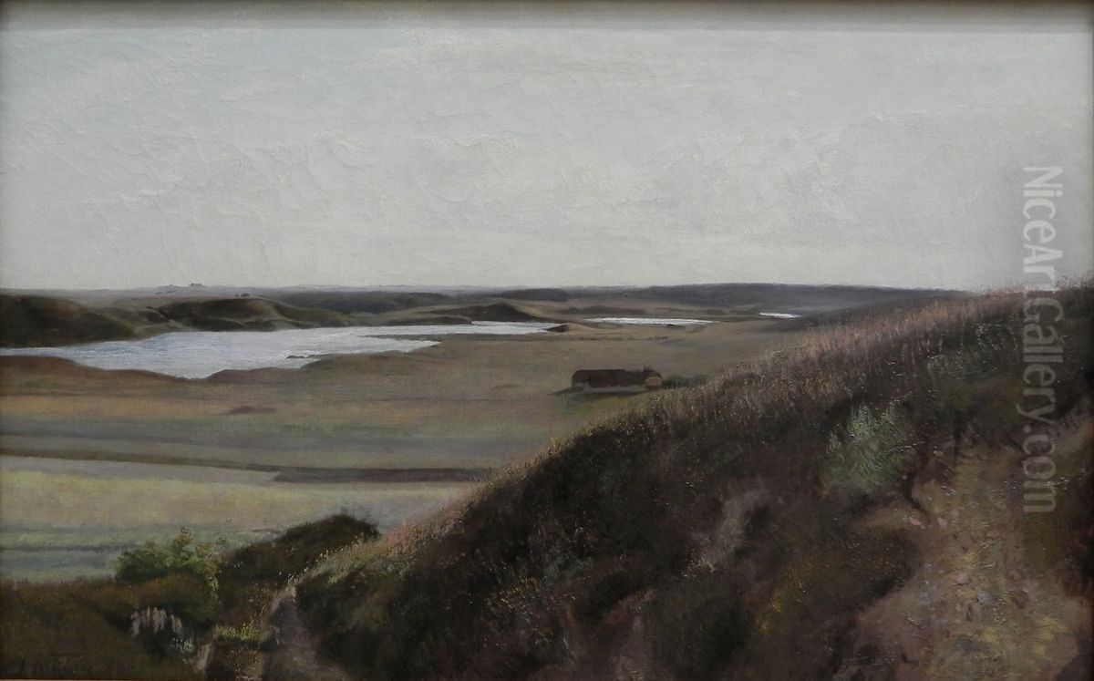 Jewish countryside Oil Painting by Laurits Andersen Ring