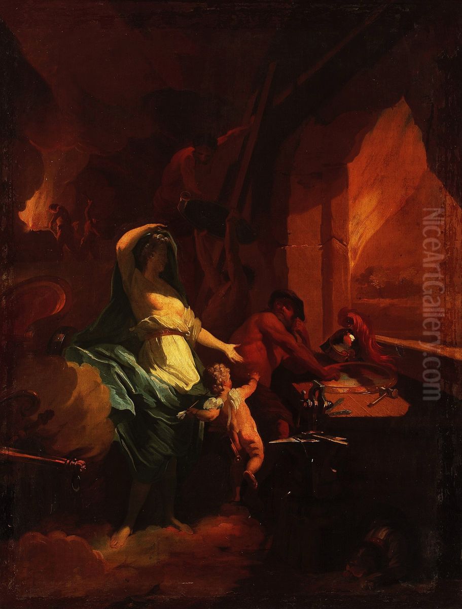 Wenus w kuzni Wulkana Oil Painting by Jean Jouvenet