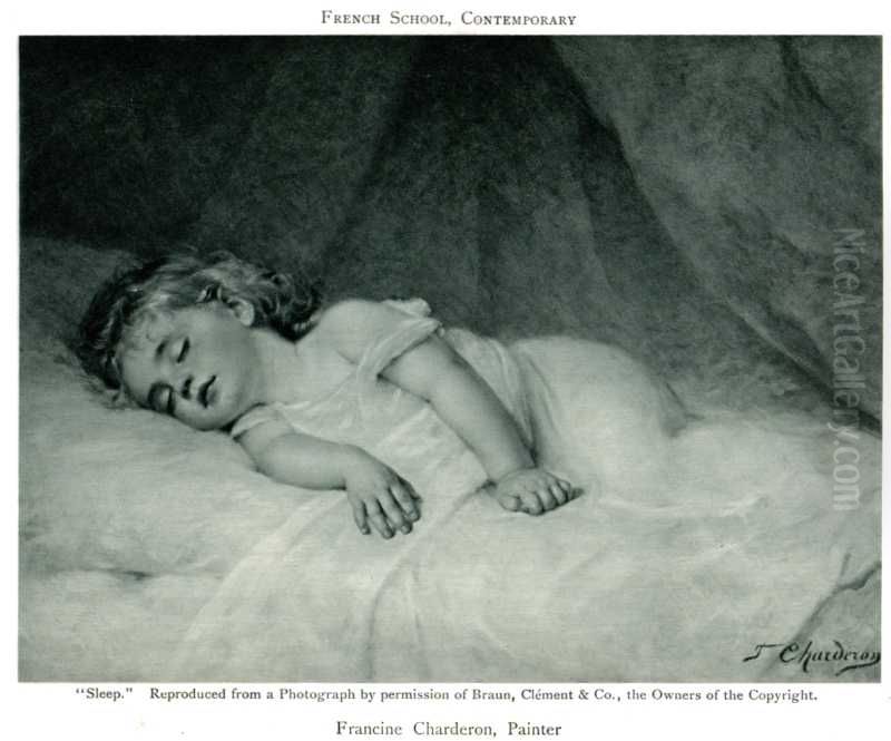 Sleep Oil Painting by Francine Charderon