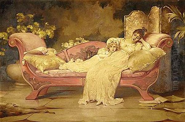 Hush Oil Painting by Maude Goodman