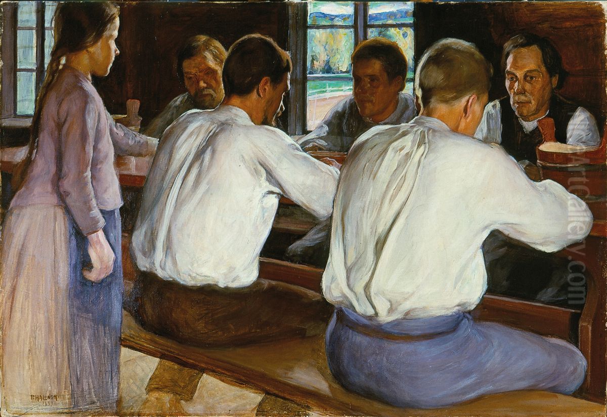 Ateria Oil Painting by Pekka Halonen