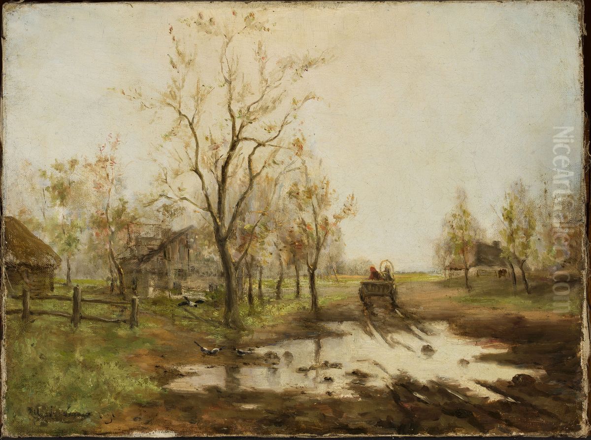Springtime in the countryside Oil Painting by Isaac Levitan