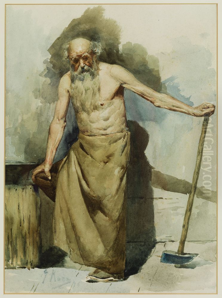 Ferrer Oil Painting by Guillem Roca i Sanpere