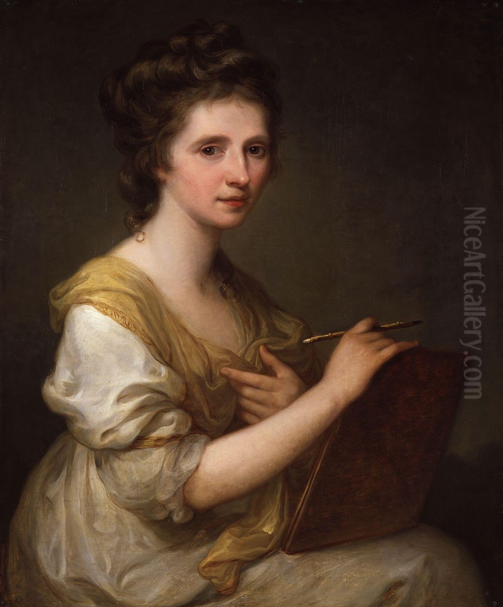 Angelica Kauffman Oil Painting by Angelica Kauffmann