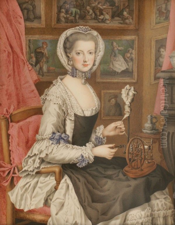 Self-portrait Oil Painting by Maria Christina, Duchess of Teschen