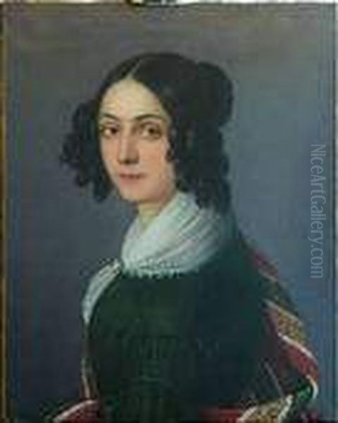 Self-portrait Oil Painting by Ida Botti Scifoni