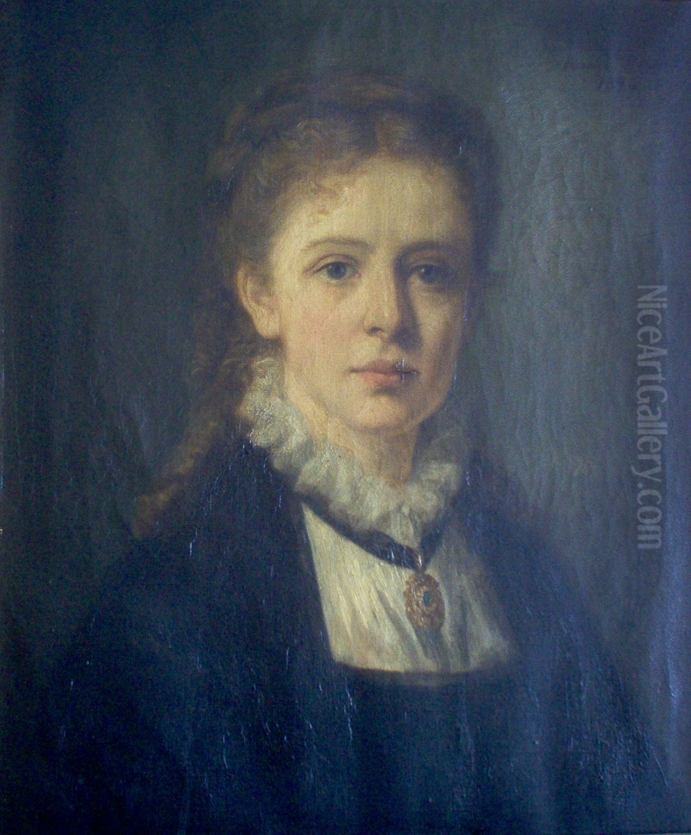 Self-portrait Oil Painting by Marie Adrien Lavieille