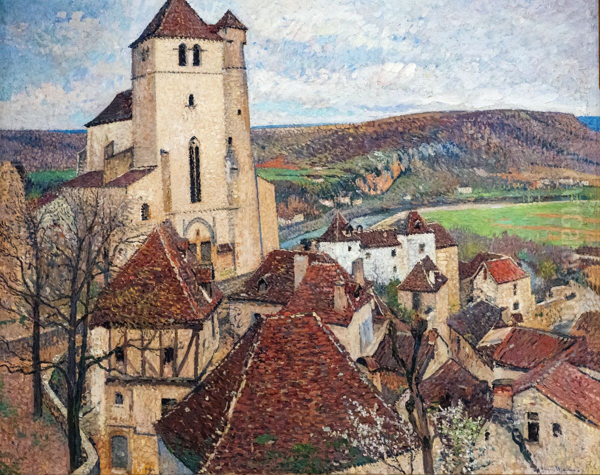 Saint-Cirq Lapopie Oil Painting by Henri-Jean Guillaume Martin