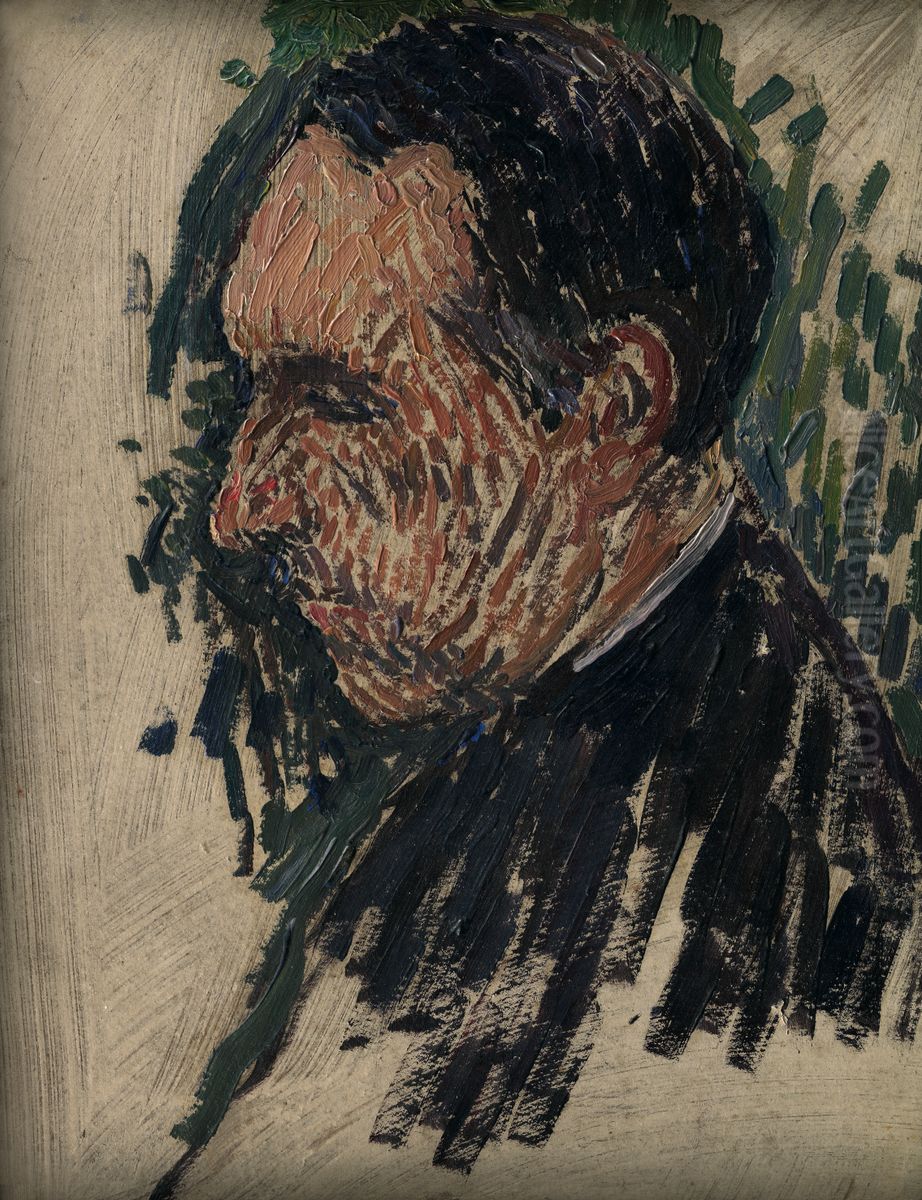 Portrait de l'abbe Pujol Oil Painting by Henri-Jean Guillaume Martin