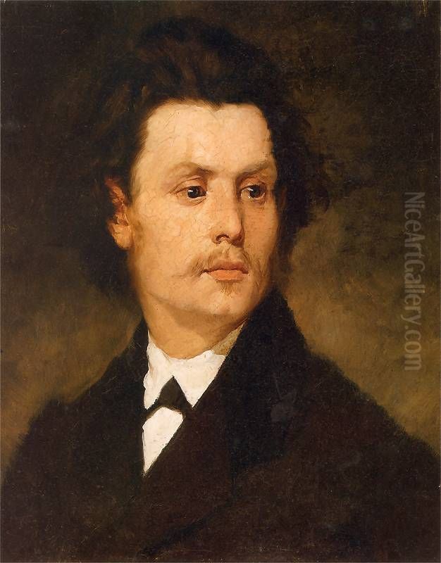 Portret Wladyslawa Eljasza Oil Painting by Tadeusz Ajdukiewicz