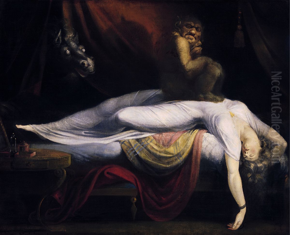 The Nightmare Oil Painting by Henry Fuseli