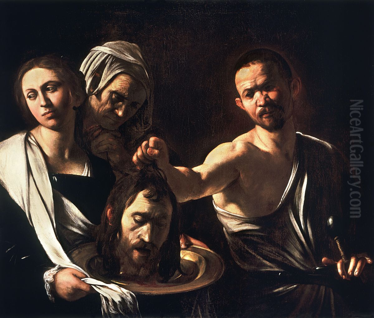 Salome with the Head of John the Baptist Oil Painting by Caravaggio