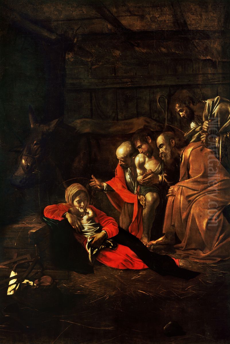 Adoration of the Shepherds Oil Painting by Caravaggio