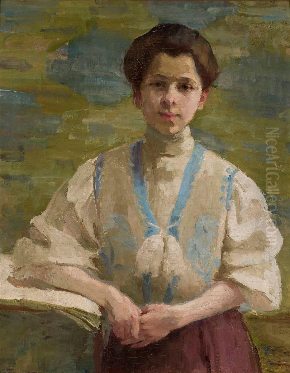 Autoportret Oil Painting by Olga Boznanska