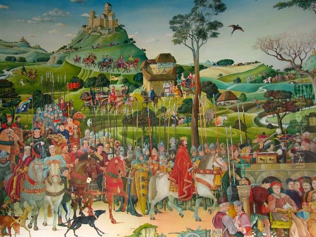 Staufer-Rundbild Oil Painting by Hans Kloss