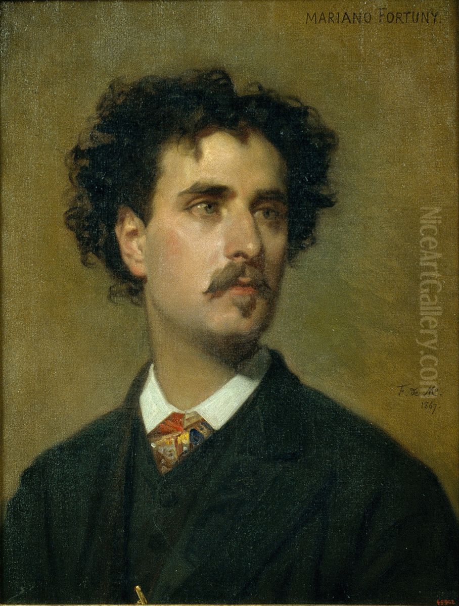 Mariano Fortuny Oil Painting by Federico de Madrazo y Kuntz