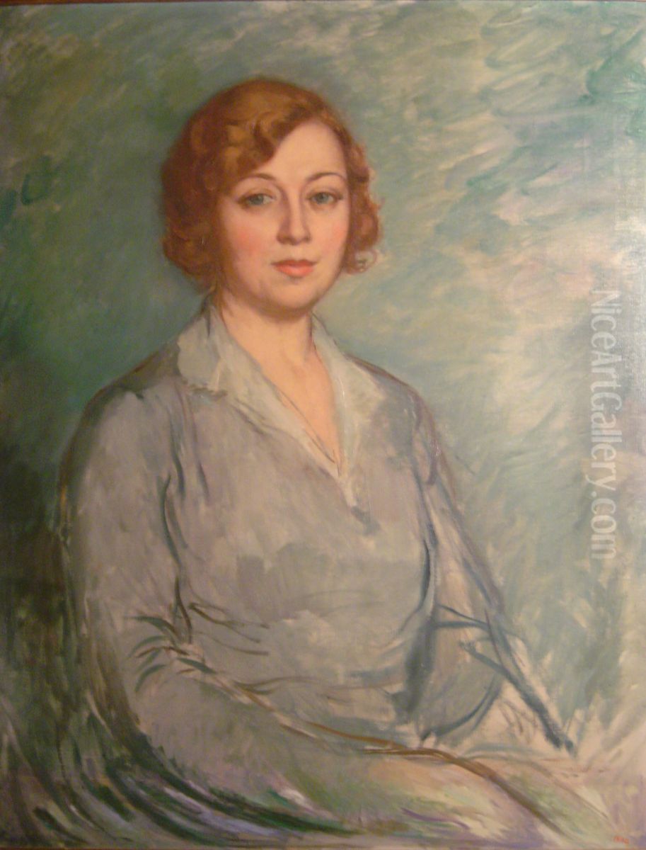 Retrat de la Senyora Victoria Gonzalez Oil Painting by Ricard Canals