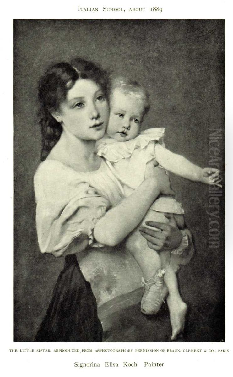 The Little Sister Oil Painting by Elisa Koch