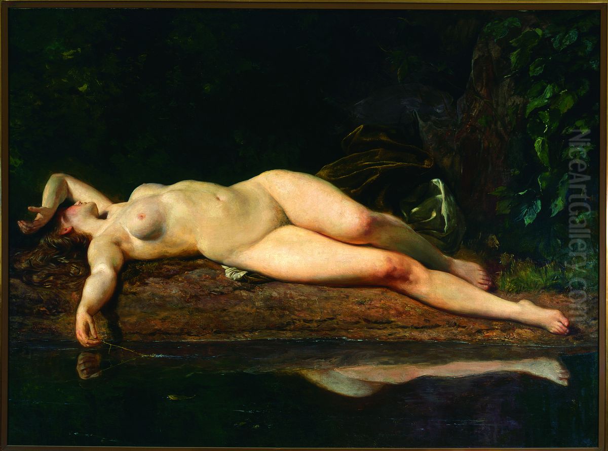 Resting Oil Painting by Wojciech Gerson