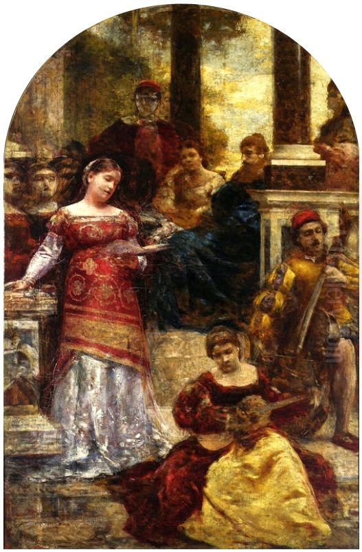 Italienische Siesta II Oil Painting by Aleksander Gierymski