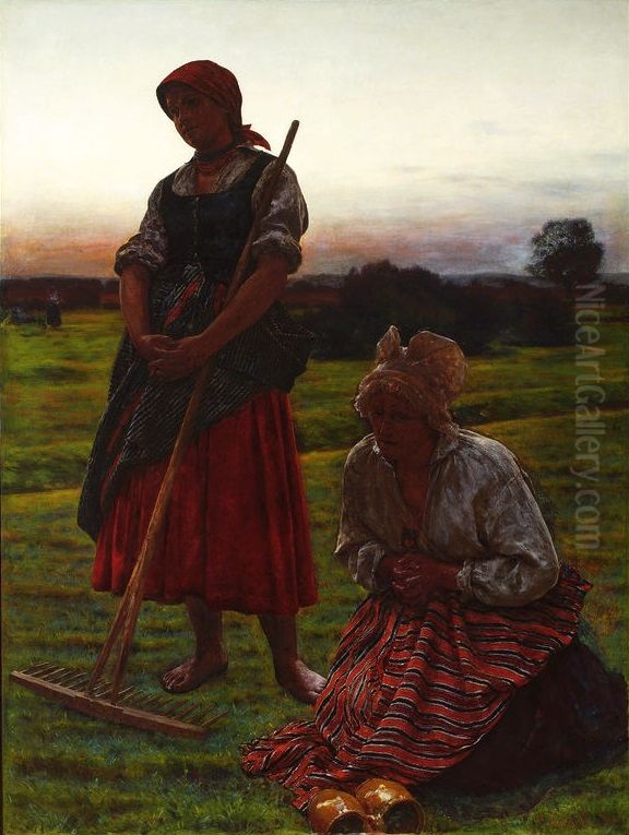 The Angelus. Oil Painting by Aleksander Gierymski