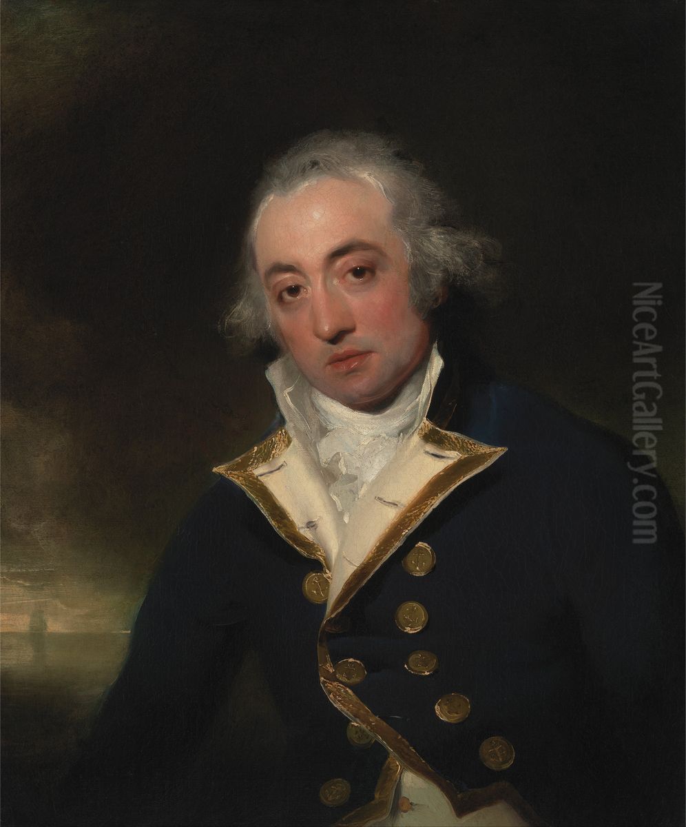 Admiral John Markham Oil Painting by Thomas Lawrence