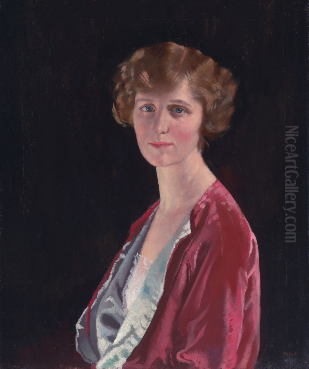 Evelyn Marshall Field (Mrs. Marshall Field III) Oil Painting by William Orpen