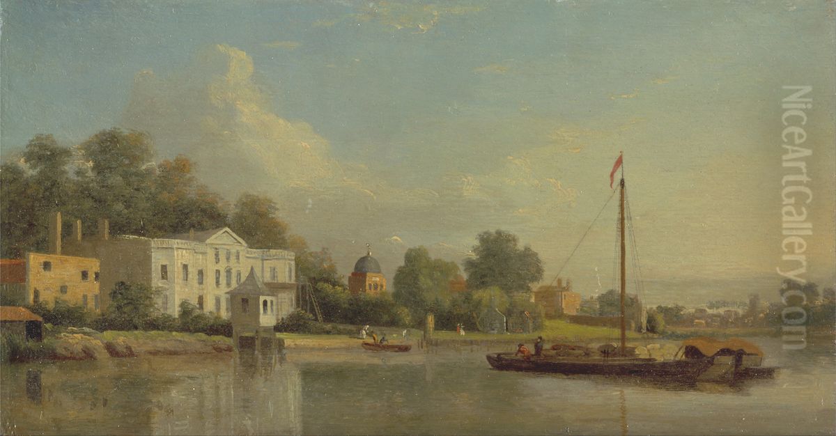 Pope's Villa, Twickenham Oil Painting by Samuel Scott