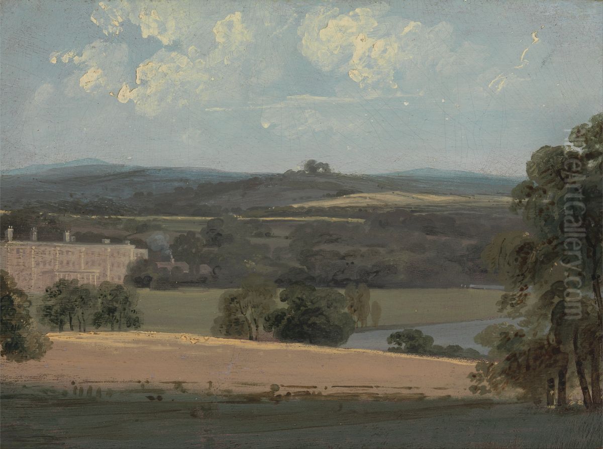 Trentham Park Oil Painting by John Constable