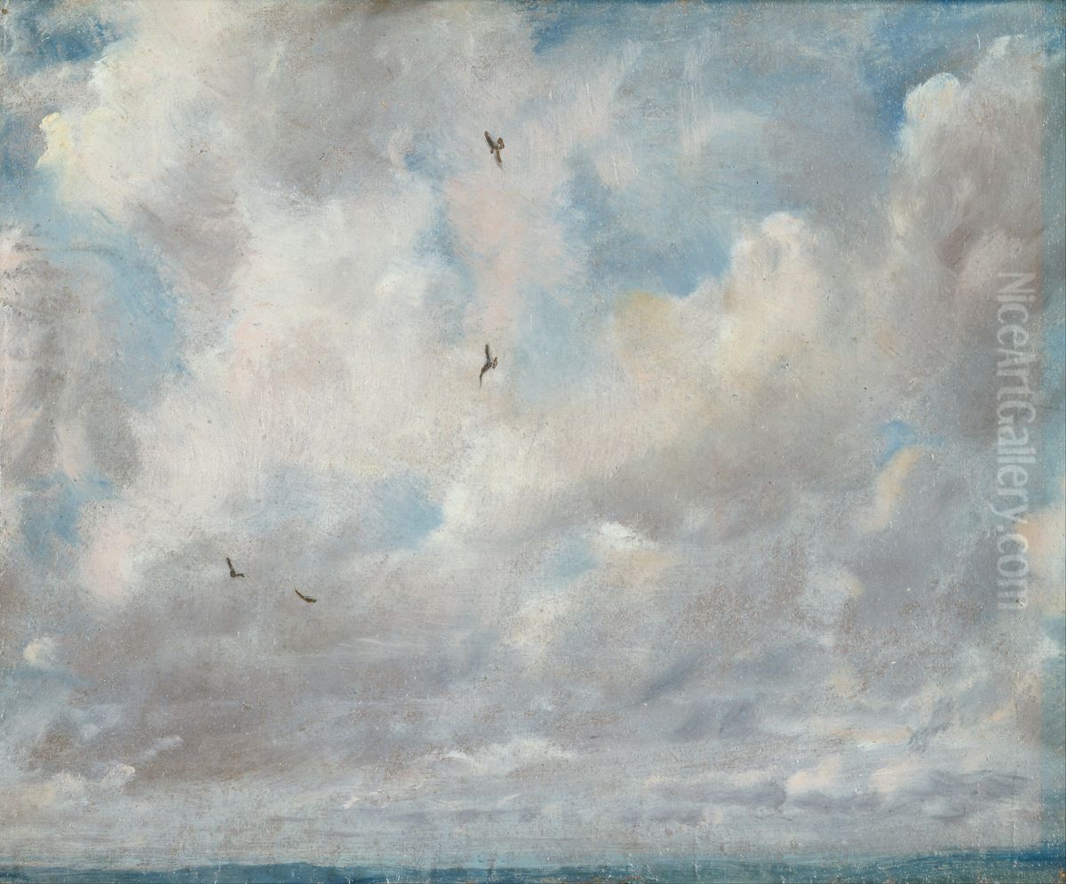 Cloud Study Oil Painting by John Constable