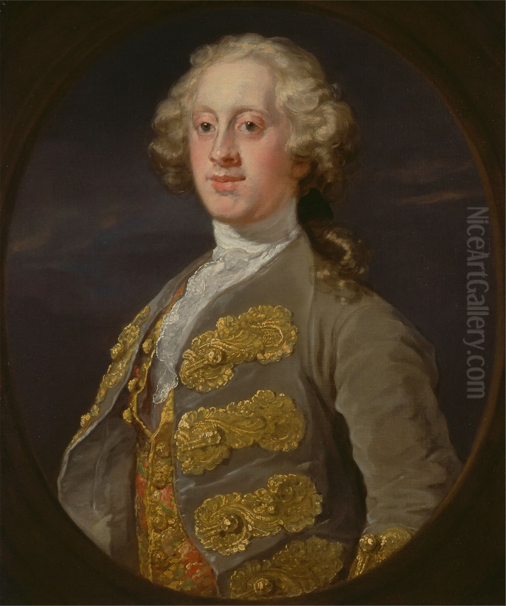William Cavendish, Marquess of Hartington, Later 4th Duke of Devonshire Oil Painting by William Hogarth