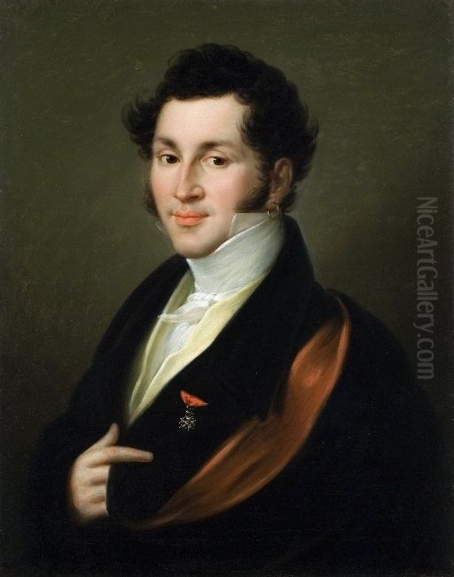 Portrait of Piotr Fiorentini. Oil Painting by Franciszek Ksawery Lampi