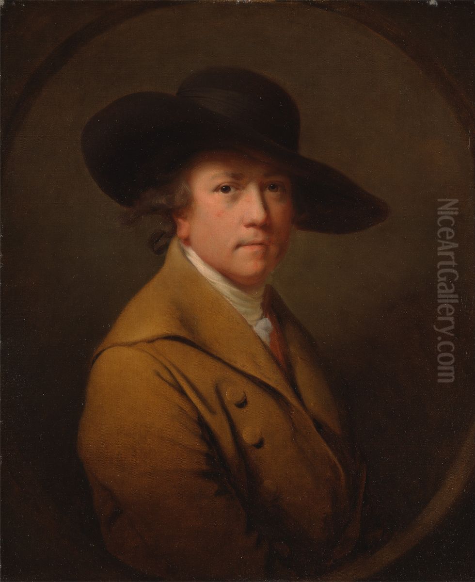 Self-Portrait Oil Painting by Joseph Wright of Derby