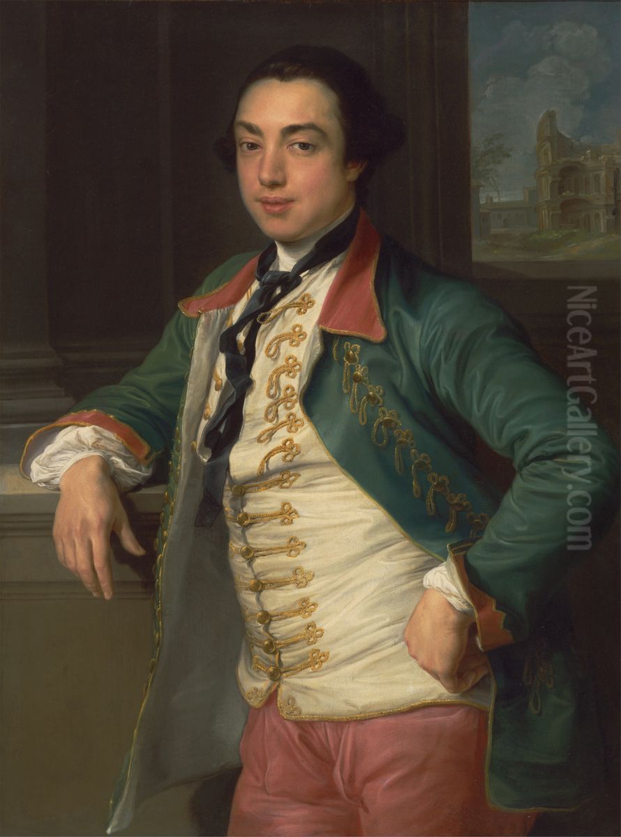 James Caulfeild, 4th Viscount Charlemont (Later 1st Earl of Charlemont) Oil Painting by Pompeo Batoni