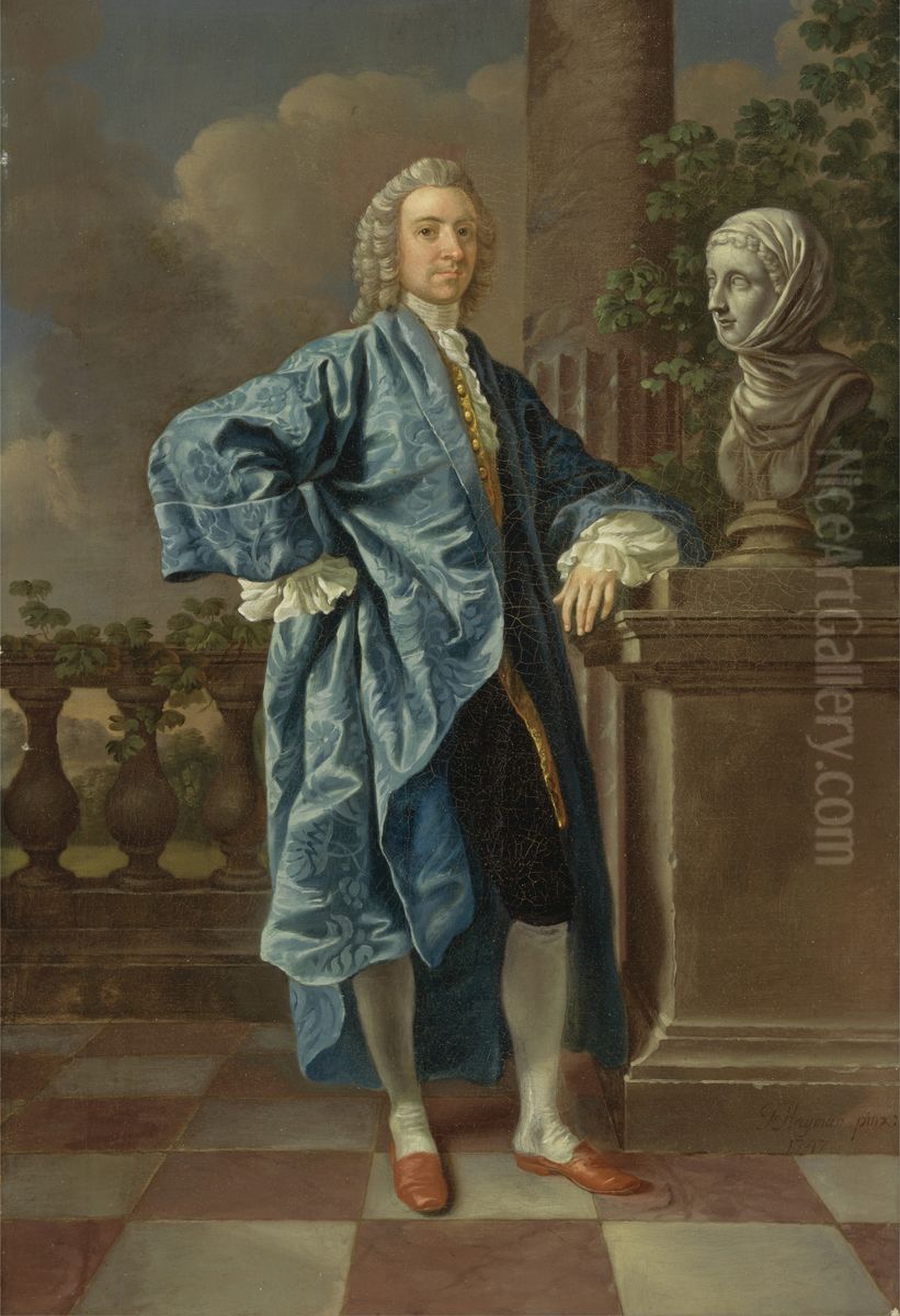 Dr. Charles Chauncey, M.D. Oil Painting by Francis Hayman