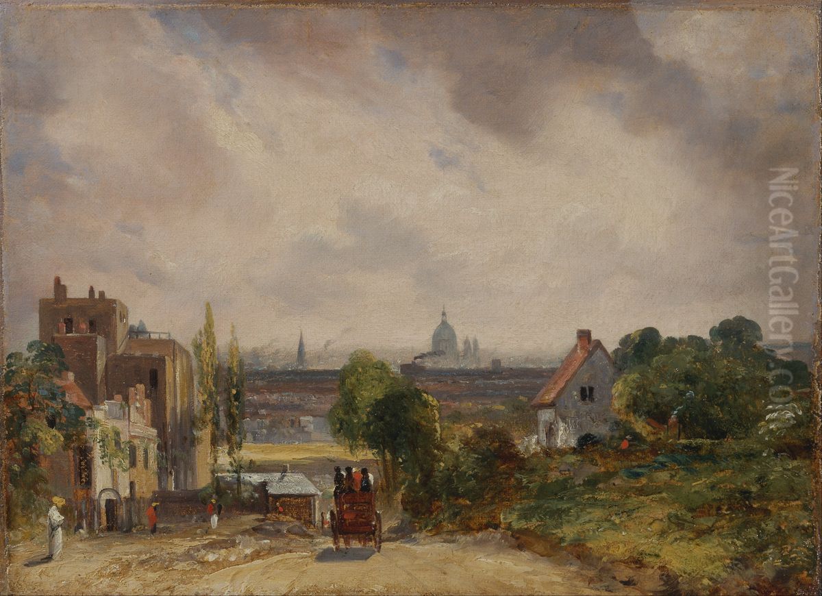 Sir Richard Steele's Cottage, Hampstead Oil Painting by John Constable